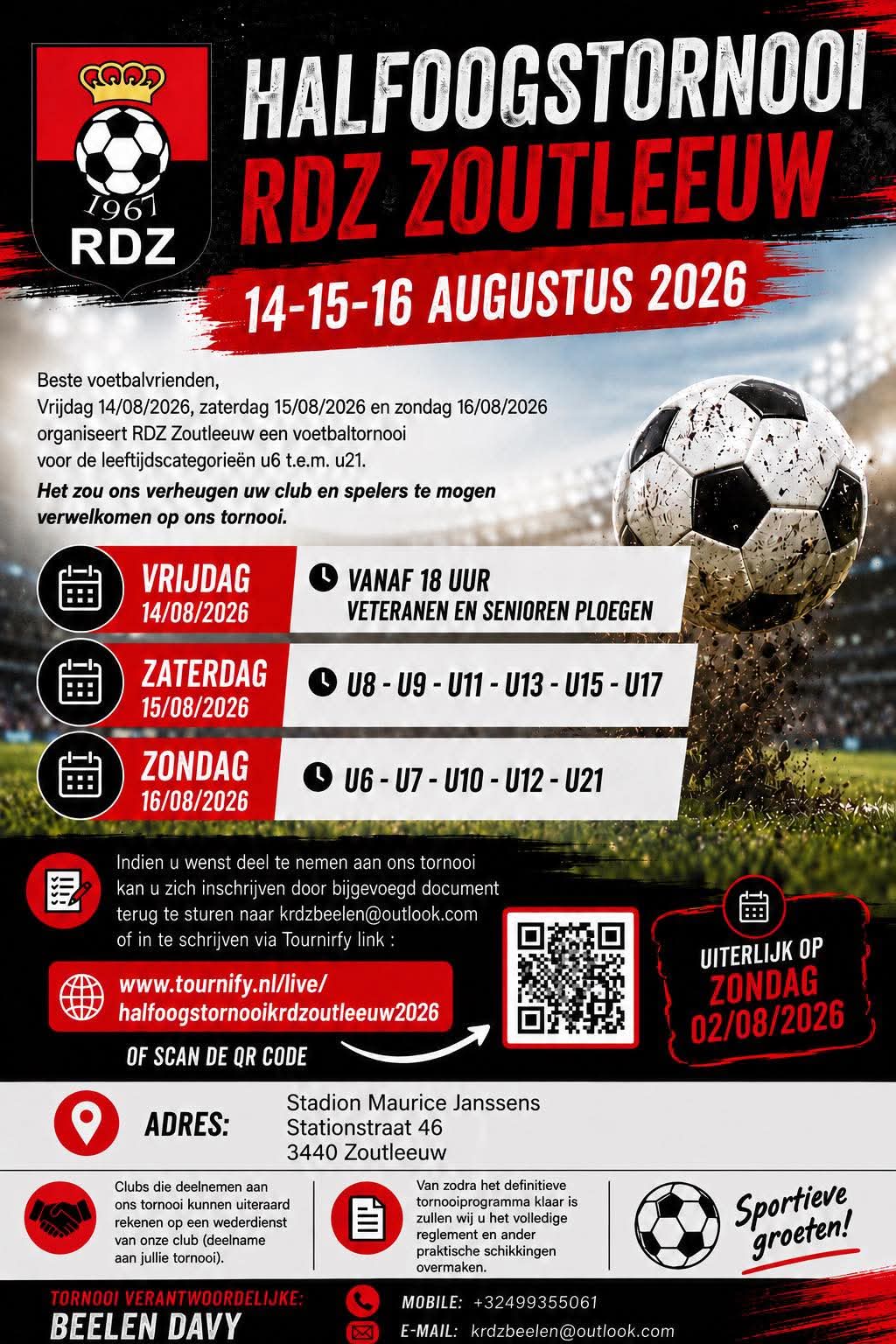Affiche Halfoogstornooi 2026